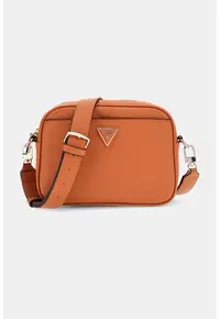 Geanta crossbody din piele ecologica cu bareta ajustabila - Portocaliu stins