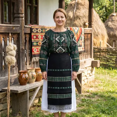 Fote cu broderie traditionala Valerica 2