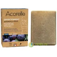 Sapun Exfoliant cu Pudra din Samburi de Prune si Unt de Shea Bio 100g