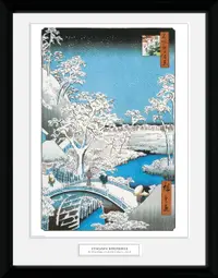 Afiș înrămat GB eye Art: Hiroshige - The Drum Bridge