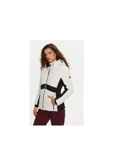 Geaca ski dama - 304336140 - Poliester reciclat - Alb - Alb