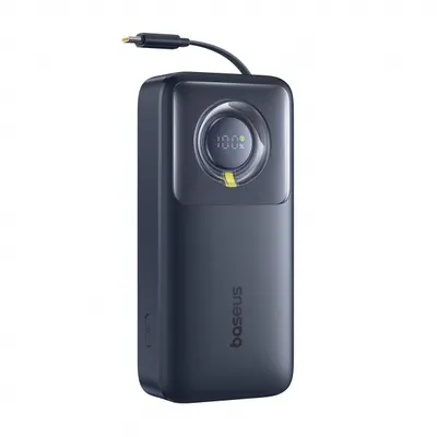 Baterie Externa Baseus Free2Pull, 20000mAh, 65W, PD, 2 x USB-C, Neagra P10073700123-00