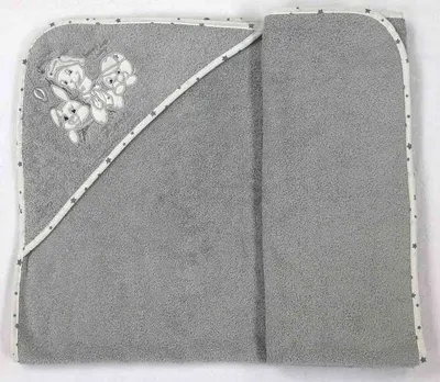Prosop cu gluga bebe Bambino Casa - Paris Rosa, 100 х 100 cm