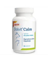Supliment calmant pentru câini și pisici expuși frecvent la stres DOLFOS Dolvit Calm 90 tablete