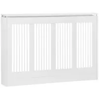 Capac pentru radiator modern din MDF si otel, 120x18x84cm, alb HOMCOM | Aosom Romania