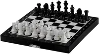 Șah magnetic Sunrise - Magnetic Mini Chess, negru (20 cm)