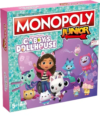 Joc de societate Monopoly Junior: Gabby's Dollhouse - Pentru copii