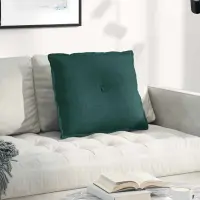vidaXL Perna pentru spate Verde închis 60 x 19 x 50 cm țesătură