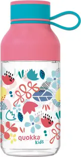 Sticlă de apă pentru copii Quokka Kids - Ice, Flowers, 430 ml