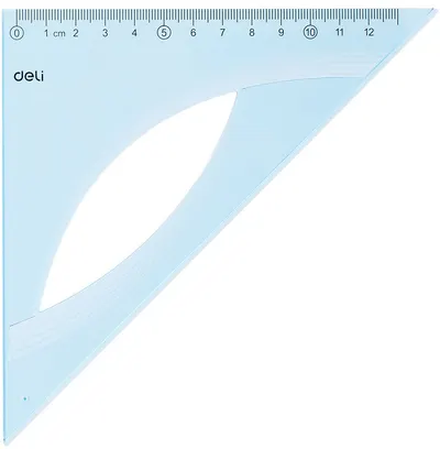 Triunghi dreptunghic Deli Woove - EH14, 14 cm