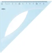 Triunghi dreptunghic Deli Woove - EH14, 14 cm
