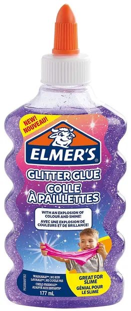 Lipici stralucitor Elmer's Glitter Glue - 177 ml, violet