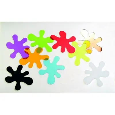 Set 10 figurine translucide Pete de culoare pentru mese si tablete luminoase
