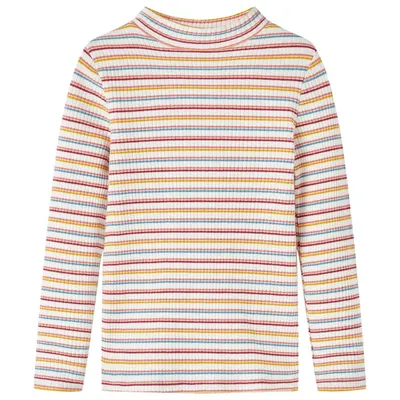 Tricou de copii cu mâneci lungi, ecru, 116