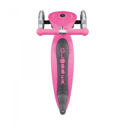 Trotineta evolutiva 4 in 1 pliabila Globber Go-Up Roz cu scaun, maner parinte, ghidon reglabil, greutate admisa 50 kg