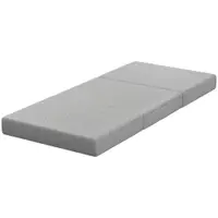 HOMCOM Saltea pliabilă 200 x 90 cm, 15 cm, saltea pliabilă, saltea de podea portabilă cu husă lavabilă, certificată Oeko-Tex | Aosom Romania