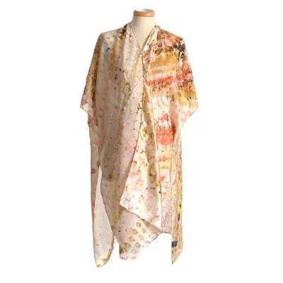 Poncho elegant cu model floral