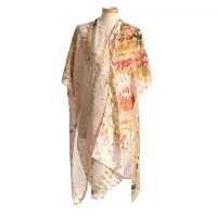 Poncho elegant cu model floral