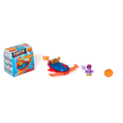 Set figurina cu barca, Piratix, Shark Treasure, Sea Speeders