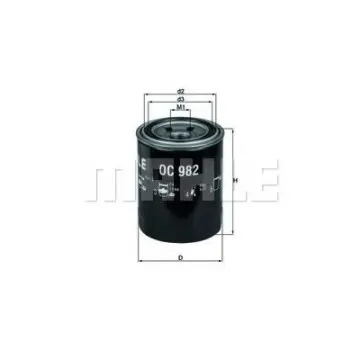 Filtru ulei MAHLE ORIGINAL OC 982