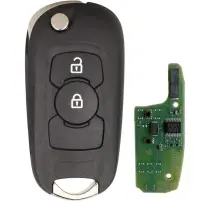 Cheie auto completa cu telecomanda Techstar compatibila cu Opel Astra K, Vauxhall Astra K, Buick Verano, Excelle GT, 2 butoane, 433 MHz, ID46, PCF7941E, lama inclusa