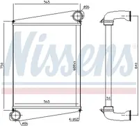 Intercooler potrivit VOLVO FL D6B-D6B250 03.00-