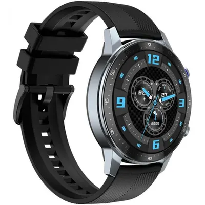 Ceas smartwatch ZTE Watch GT, oximetru SpO2, GPS, bratara silicon, Negru