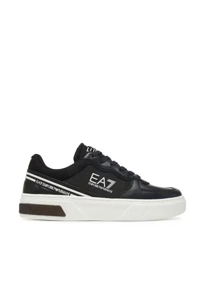 Tenisi barbati - Emporio Armani 305577610 - negru - piele ecologica