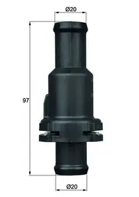 Termostat lichid racire (80 C, in carcasa) potrivit AUDI A6 C6, A6 C7, A8 D3; SEAT ALTEA, ALTEA XL, LEON, TOLEDO III; VW EOS, GOLF V, GOLF VI, JETTA III, PASSAT B6 2.0-6.0 05.03-09.18