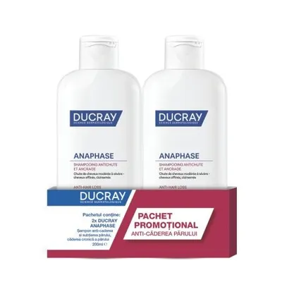 Pachet Sampon Impotriva Caderii Parului Anaphase, 200 ml + 200 ml – Ducray