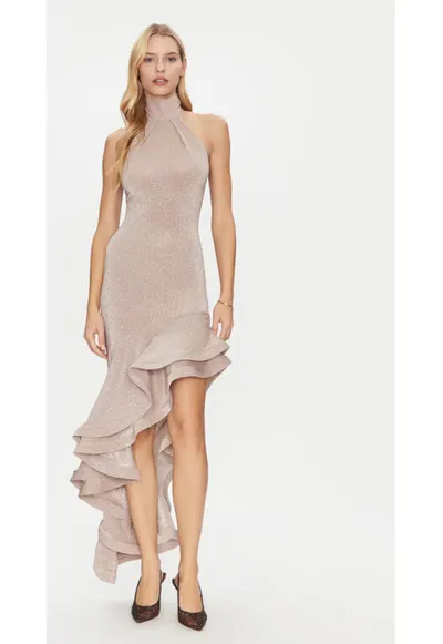 Rochie dama - 305172624 - Poliester/Poliamida/Elastan - Auriu - Auriu