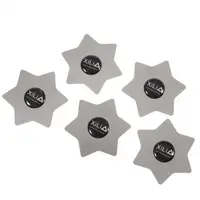 Clips Metalic Xili Hexagon, Set 5 bucati