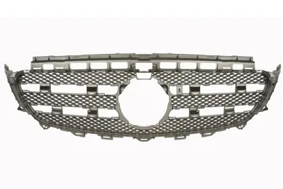 Grila radiator Inferior potrivit MERCEDES E ALL-TERRAIN (S213), E T-MODEL (S213), E (W213) 2.0-4.0 dupa 2016 - (gaura pentru o camera, negru)