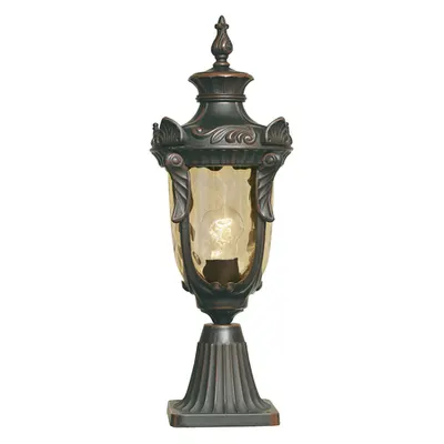 Pitic pentru exterior Philadelphia 1 Light Medium Pedestal – Old Bronze