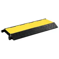 Gossi rampa de protectie cabluri, 3 canale, cauciuc 93 cm