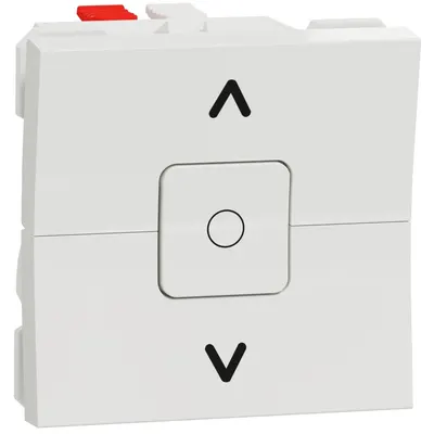 Intrerupator jaluzele 6A 2 module Schneider Noua Unica NU320818, alb