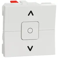 Intrerupator jaluzele 6A 2 module Schneider Noua Unica NU320818, alb