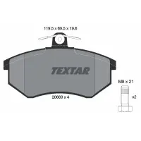 Set placute frana, frana disc TEXTAR 2066921