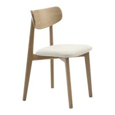 Scaun de dining crem/în culoare naturală Elim – Unique Furniture