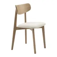 Scaun de dining crem/în culoare naturală Elim – Unique Furniture
