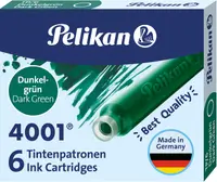 Cartușe cerneală Pelikan - Scurte, 6 buc., verde