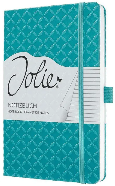Carnețel cu coperta tare Sigel Jolie Format A5 - Aqua Green, căptușite pagini