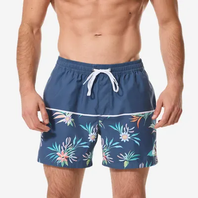 Șort baie scurt Boardshort surf Quiksilver 15' talie elastică Albastru Bărbați