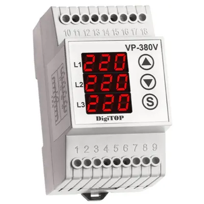 Releu protectie tensiune digital trifazic VP-380 Digitop 380179