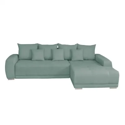 Coltar MARIBO L extensibil, cu arcuri si lada depozitare, colt dreapta, mint, 282x205x92 cm