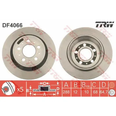 Disc frana TRW DF4066