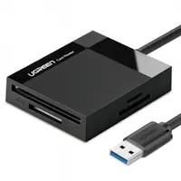 Cititor Card USB 3.0 UGREEN CR125, SD - microSD - CF - MS, Negru