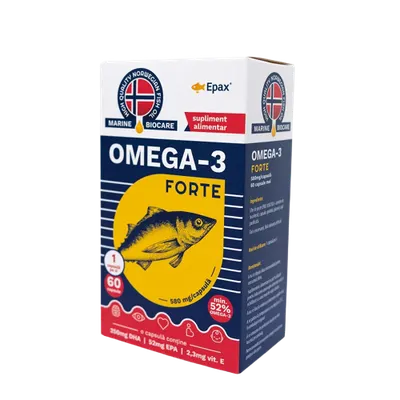 Omega 3 Forte Marine Biocare, 60 capsule, Phyto Biocare
