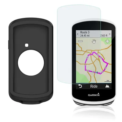 pachet protecție garmin edge 1030 husă silicon + sticlă securizată