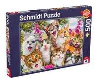 Puzzle Schmidt din 500 de piese - Cat Selfie